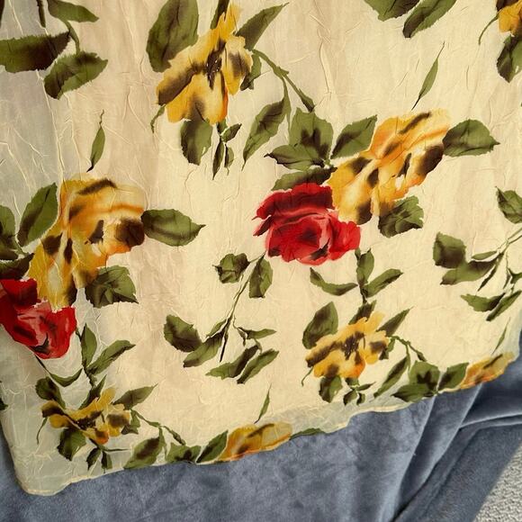 Mlle Gabrielle long gown women's lined polyester floral evening gown size 22 - Picture 7 of 8